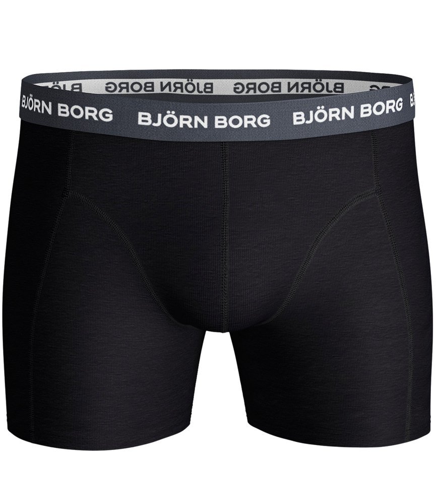 Bjorn Borg Ανδρικά Εσώρουχα 3τεμ. - Shorts Contrast Solid 3 Pieces - Black - 9999-1028-90012 - Image 4
