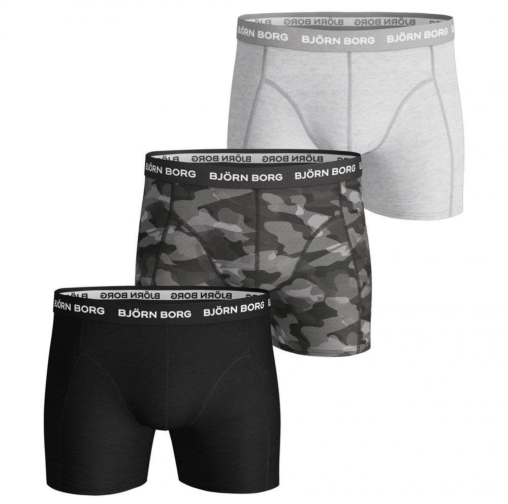 Bjorn Borg Ανδρικά Εσώρουχα 3τεμ. - Essential Boxer 3p - Black Beauty - 9999-1132-90651