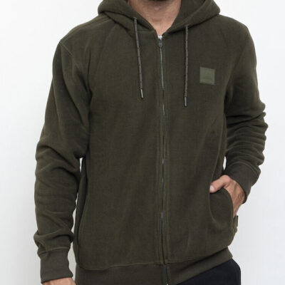 Russell Athletic Ανδρική Ζακέτα Με Κουκούλα - Zip Through Hoody Jacket - A3-720-2-283 - Khaki