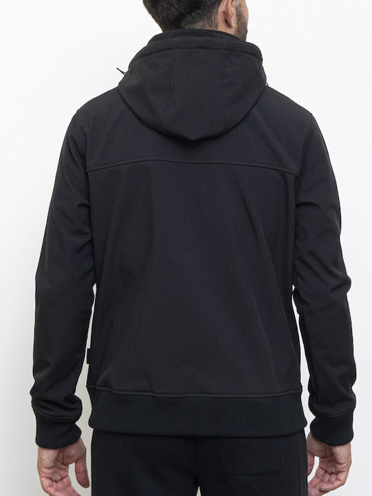 Russell Athletic Ανδρικό Μπουφάν - Zip Through Hoody Softshell Jacket - A3-722-2-099 - Black - Image 4