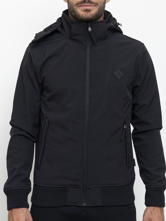 Russell Athletic Ανδρικό Μπουφάν - Zip Through Hoody Softshell Jacket - A3-722-2-099 - Black - Image 7