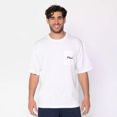 Fila Ανδρικό Κοντομάνικο - Οversized - APCHMS23040-100 - White
