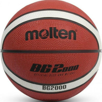 Molten Μπάλα Μπάσκετ - Rubber Basketball - Size 3 - Orange & Ivory - B3G2000