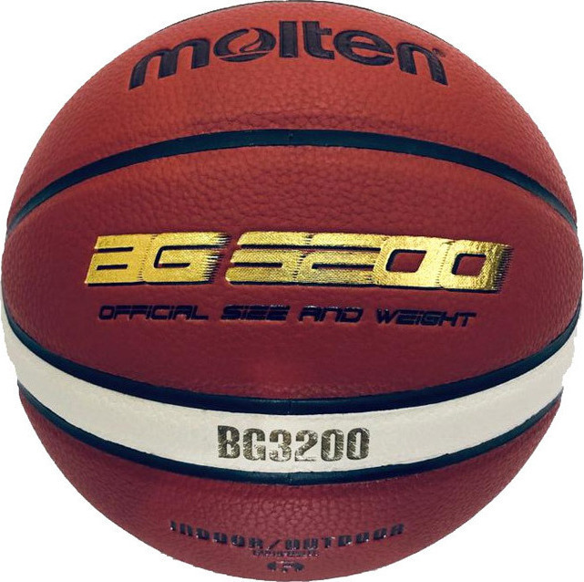 Molten Μπάλα Μπάσκετ - PU Leather Basketball - Size 6 - Oragne/Ivory - B6G3200