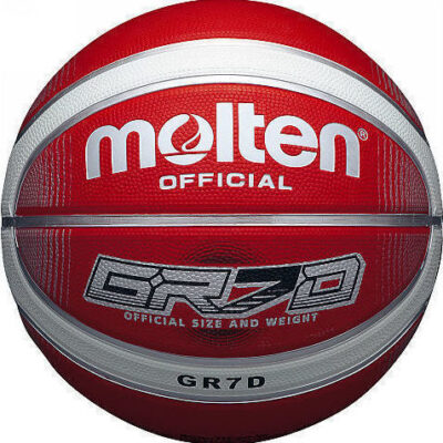 Molten Μπάλα Μπάσκετ - Rubber Basketball - Size 5 - Red/White - BGRX5D-WRW