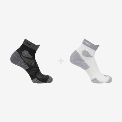 Salomon Κάλτσες Δύο Ζεύγη Unisex - AERO ANKLE 2-PACK - C26270  White  Black