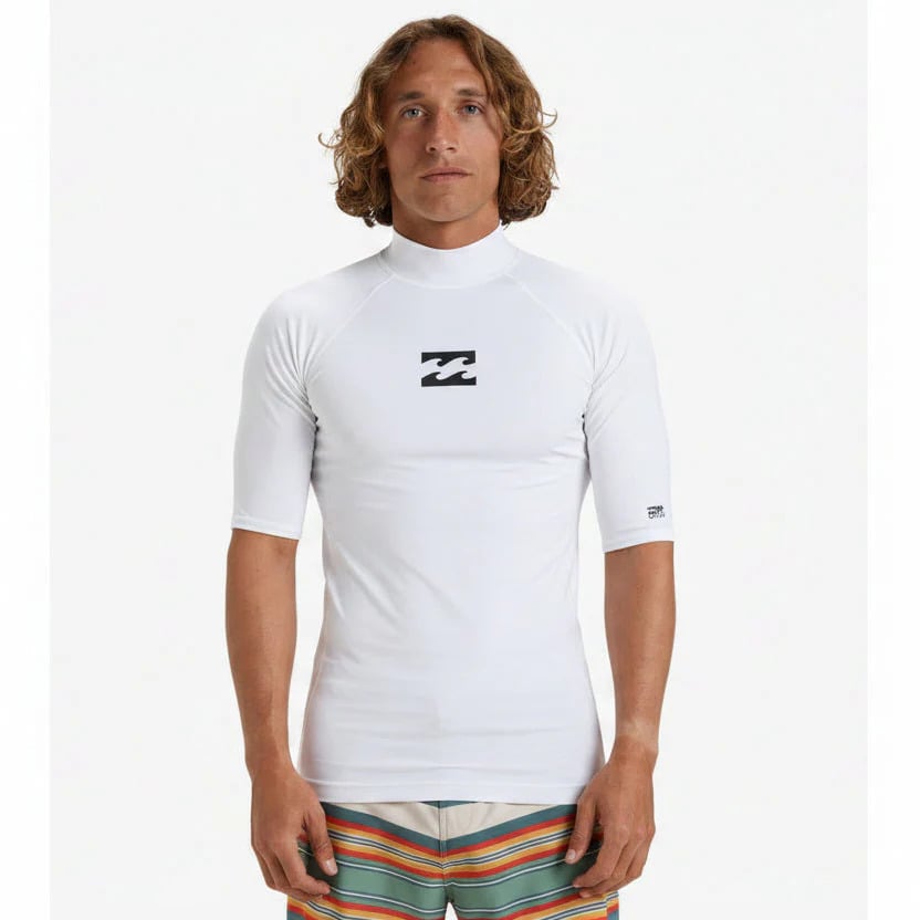 Billabong Ανδρικό Αντιλιακό UPF 50 T-Shirt - Waves All Day - EBYWR00101-wht White