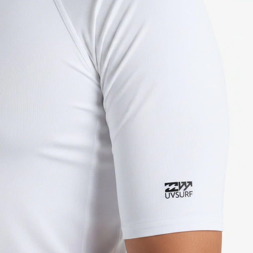 Billabong Ανδρικό Αντιλιακό UPF 50 T-Shirt - Waves All Day - EBYWR00101-wht White - Image 3