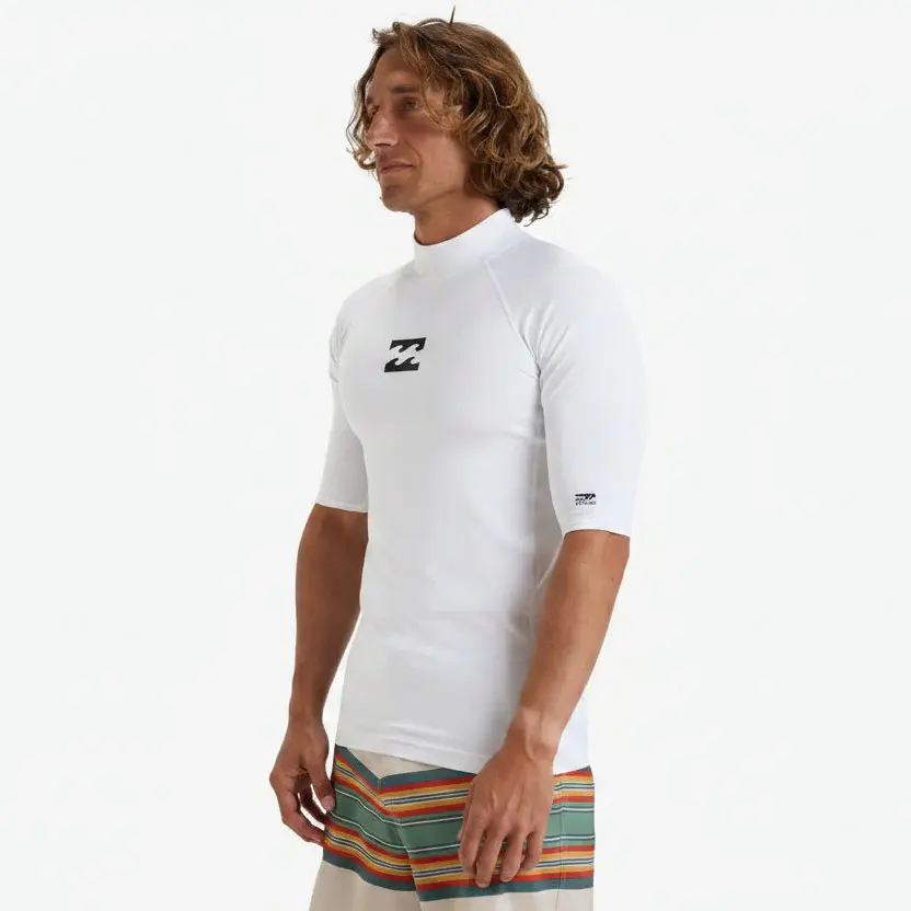 Billabong Ανδρικό Αντιλιακό UPF 50 T-Shirt - Waves All Day - EBYWR00101-wht White - Image 4