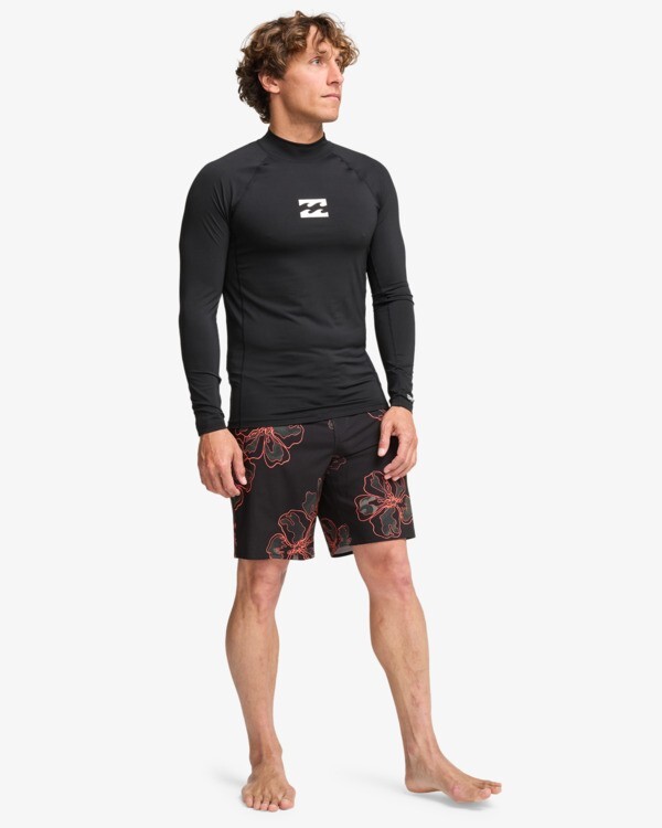 Billabong Ανδρικό Αντιλιακό Long Sleeve UPF 50 T-Shirt - Waves All Day - EBYWR00102-blk black - Image 2