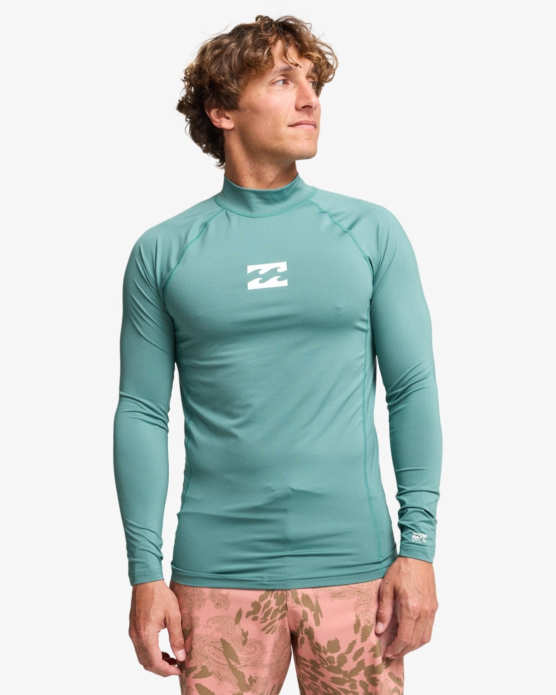 Billabong Ανδρικό Αντιλιακό Long Sleeve UPF 50 T-Shirt - Waves All Day - EBYWR00102-bmr0 sea green
