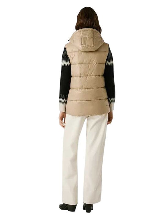 Pepe Jeans Γυναικείο Αμάνικο Μπουφάν - waterproof padded waistcoat - PL4024359-836 - stone beige - Image 2