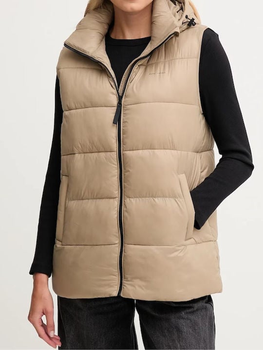 Pepe Jeans Γυναικείο Αμάνικο Μπουφάν - waterproof padded waistcoat - PL4024359-836 - stone beige - Image 4