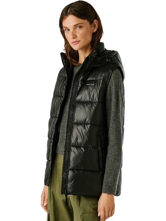 Pepe Jeans Γυναικείο Αμάνικο Μπουφάν - waterproof padded waistcoat - PL4024359-836 - black - Image 2