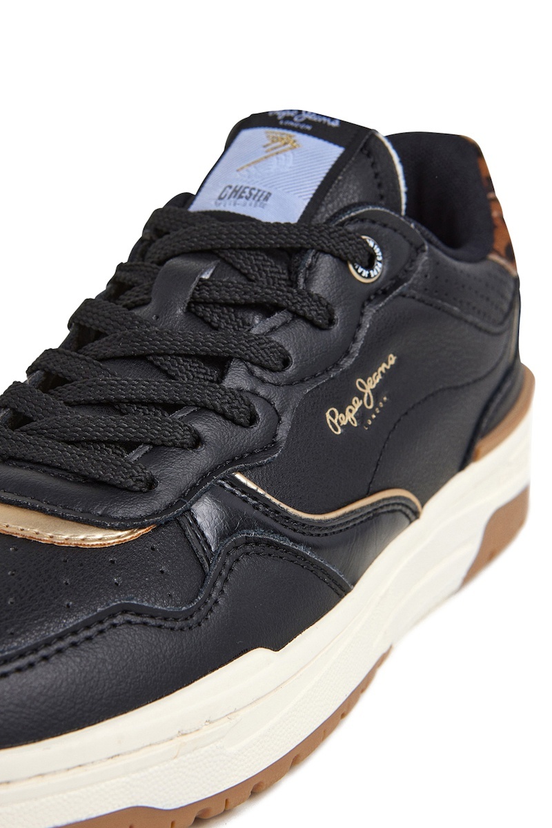 Pepe Jeans Παπούτσι Γυναικείο - Chester Supra - PLS000005-999 - Black - Image 4