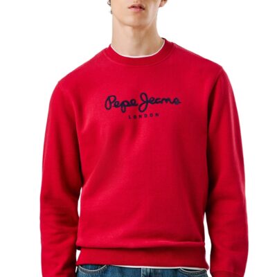 Pepe Jeans Ανδρικό Φούτερ - MACBETH PLAIN - PM5800011-285 - RUGBY RED