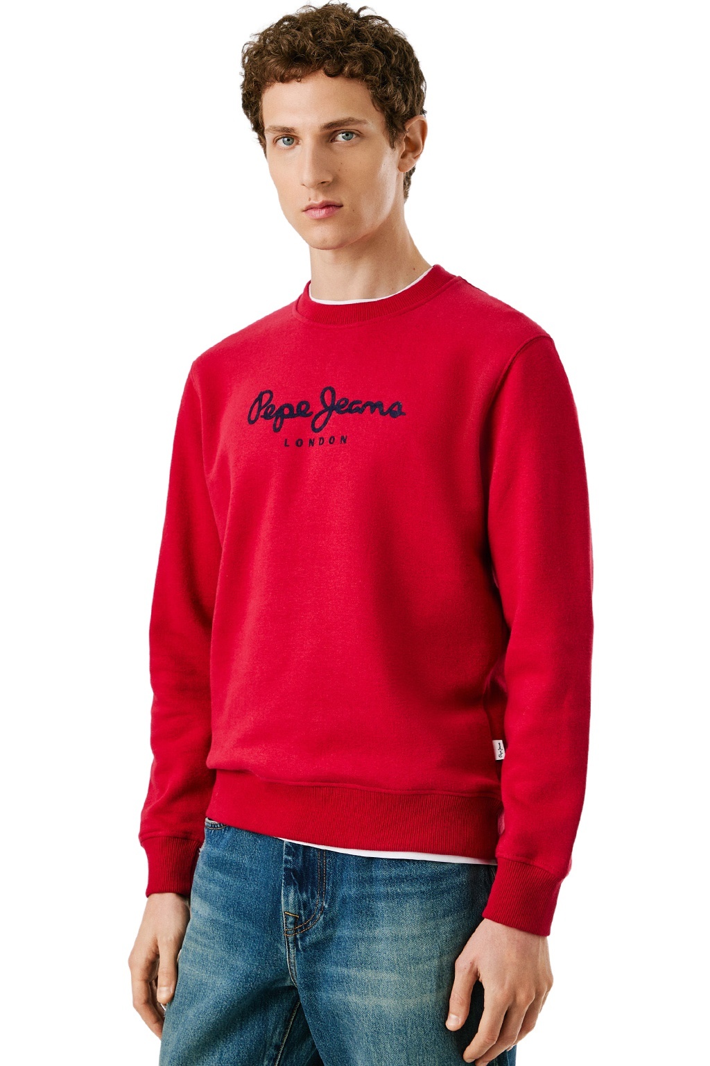 Pepe Jeans Ανδρικό Φούτερ - MACBETH PLAIN - PM5800011-285 - RUGBY RED - Image 3
