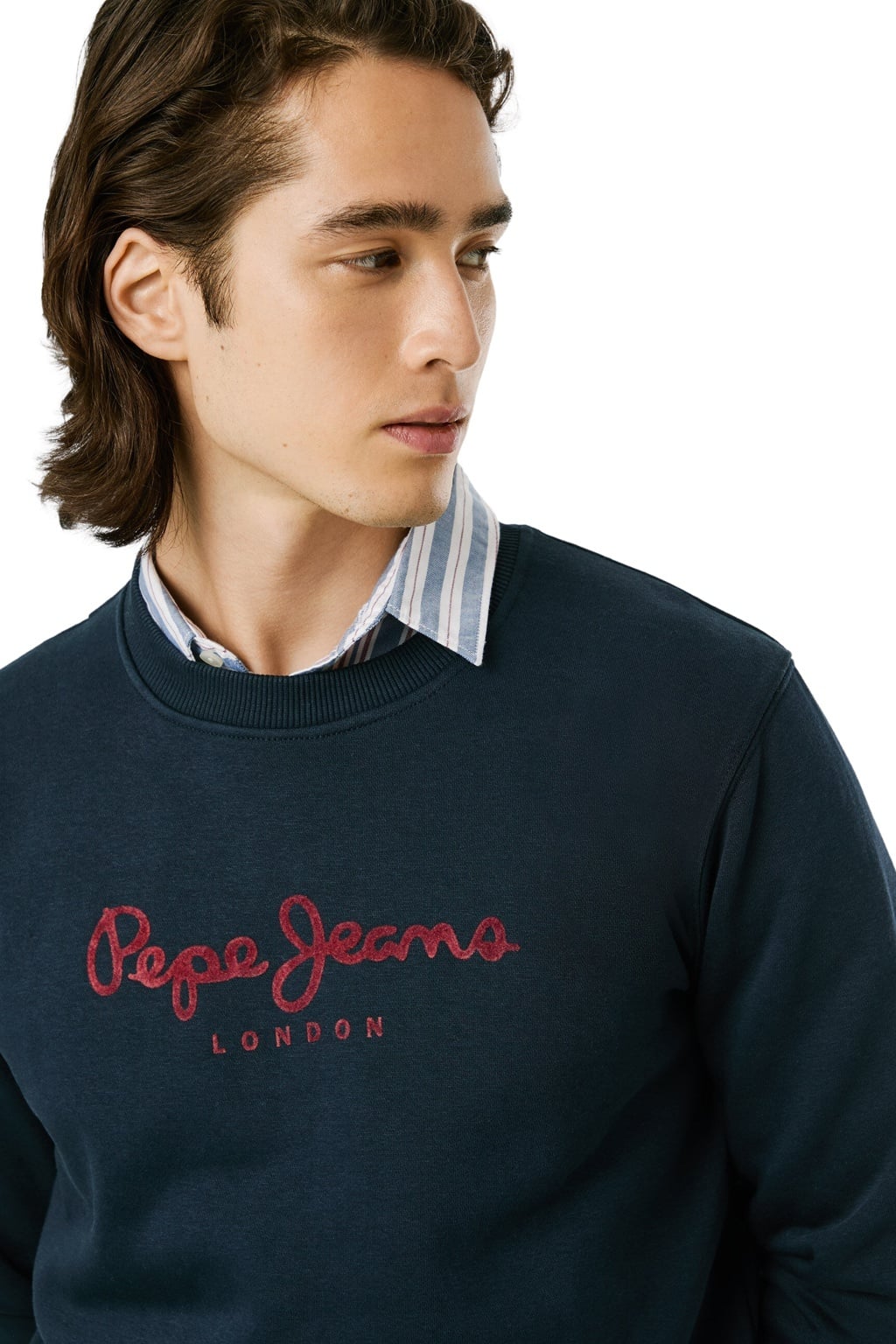 Pepe Jeans Ανδρικό Φούτερ - MACBETH PLAIN - PM5800011-594 - DULWICH BLUE - Image 2