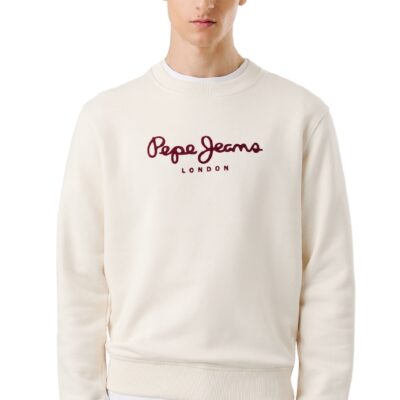 Pepe Jeans Ανδρικό Φούτερ - MACBETH PLAIN - PM5800011-804 - IVORY WHITE