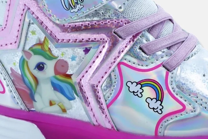 Disney Παπούτσι Παιδικό - Unicorno - Mid cut shoe with Lights - S8010004S - Silver - Image 2