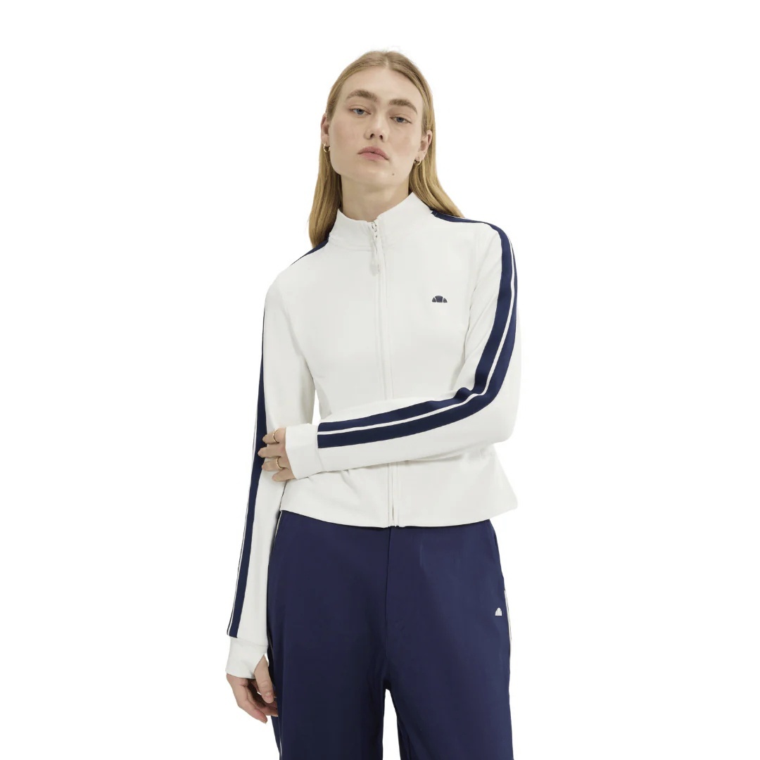 Ellesse Γυναικεία ζακέτα με φερμουάρ Banff FZ Jacket in Off White - SGB22755-904 OFF WHITE - Image 5