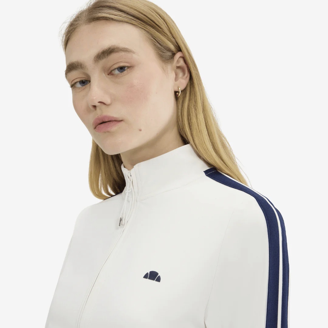 Ellesse Γυναικεία ζακέτα με φερμουάρ Banff FZ Jacket in Off White - SGB22755-904 OFF WHITE - Image 2