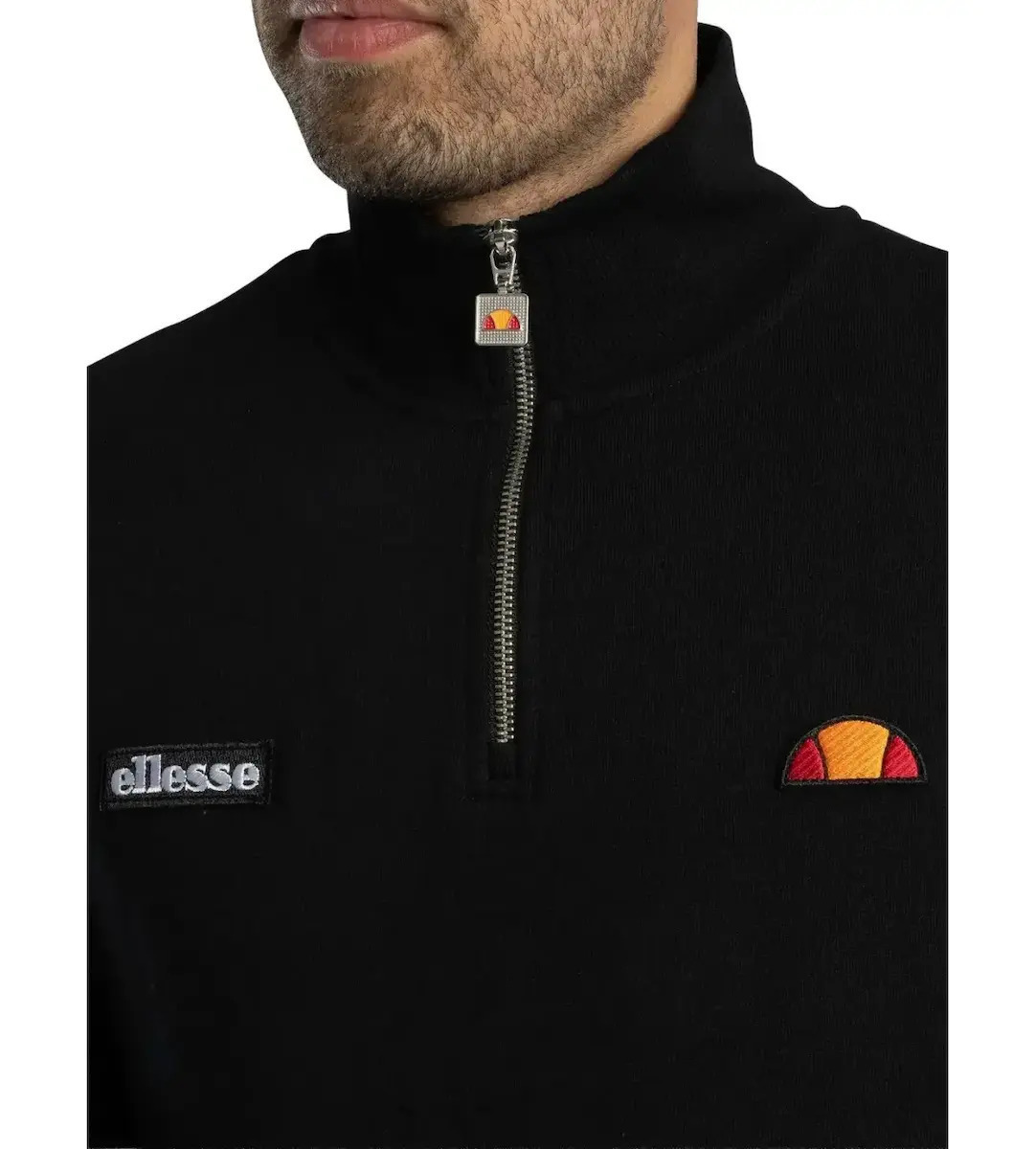 Ellesse Ανδρική Μπλούζα Zip - MENS CLASSICS PELEGRINI 1/4 ZIP - SHB14638-011 Black - Image 2