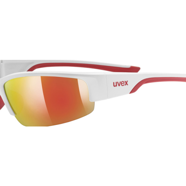Uvex Γυαλιά Ηλίου - SPORTSTYLE 215 - White Mat - Mirror Red - Image 2