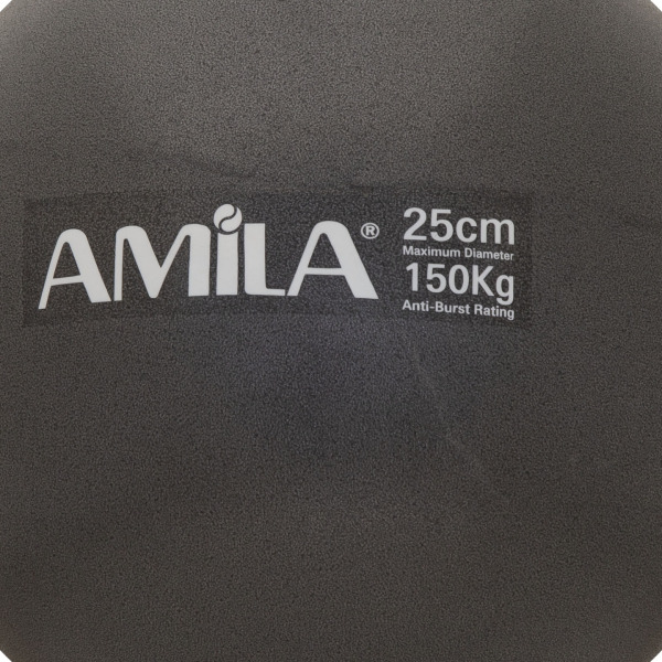 Amila Μπάλα Pilates, 25cm, Μαύρη, bulk - 95819 - Image 2