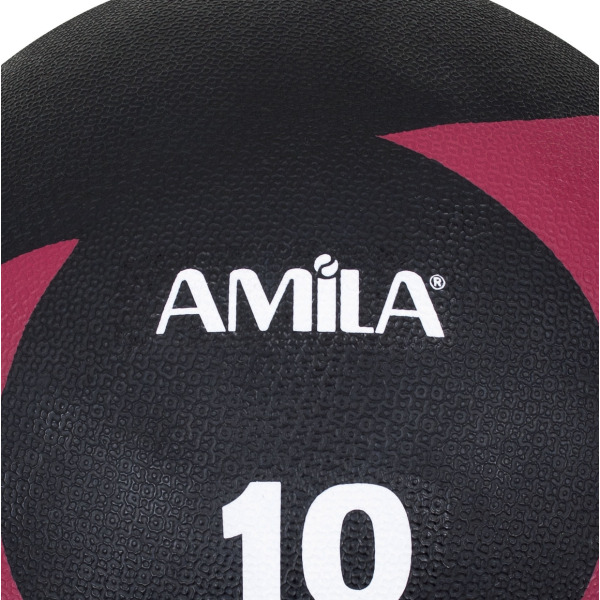 Amila Μπάλα Medicine Ball Original Rubber 10Kg - Fuchsia - 44642 - Image 3