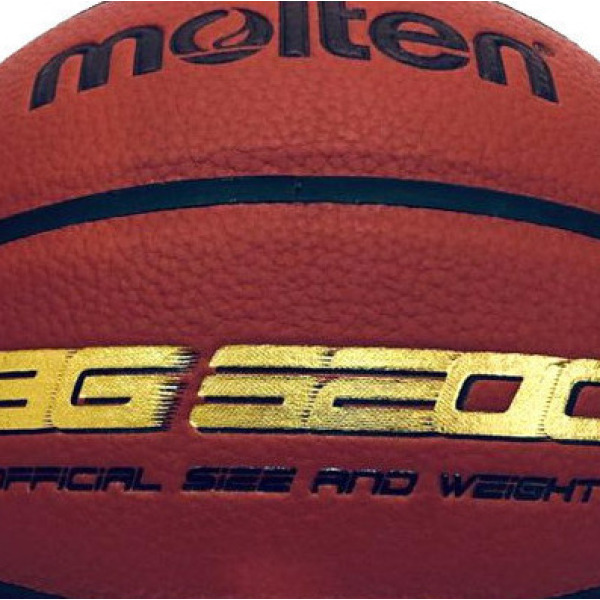 Molten Μπάλα Μπάσκετ - PU Leather Basketball - Size 6 - Oragne/Ivory - B6G3200 - Image 3
