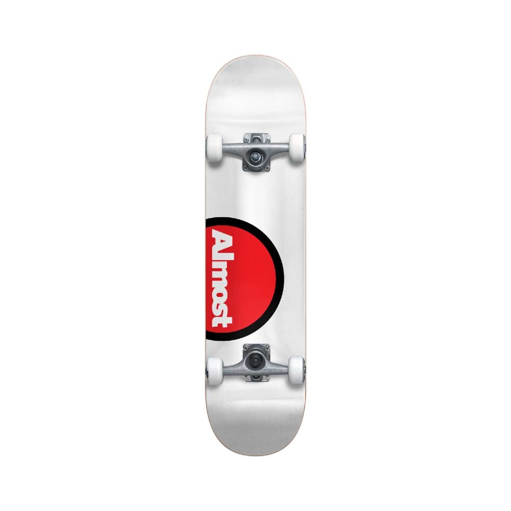 ALMOST Off Side FP Complete Skateboard 7.625" - White