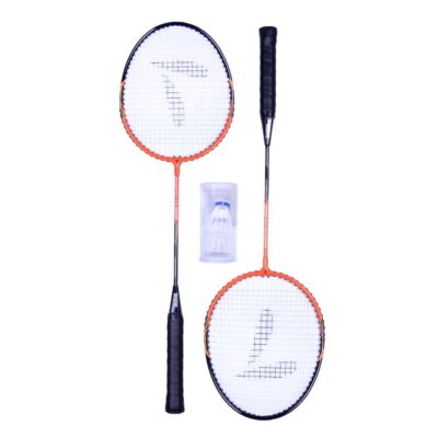ΑΘΛΟΠΑΙΔΙΑ Ρακέτες Badminton με 2 μπαλάκια - Μαύρο/Πορτοκαλί