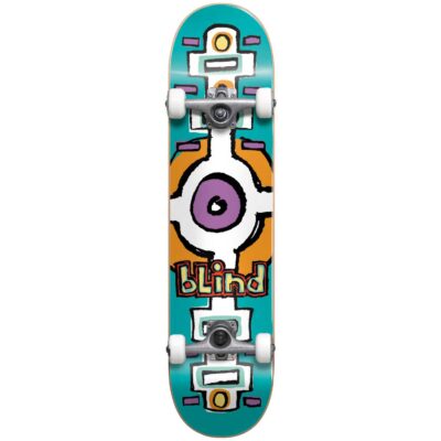 BLIND Round Space Yth FP Soft Wheels Complete Skateboard 6.75" - Teal