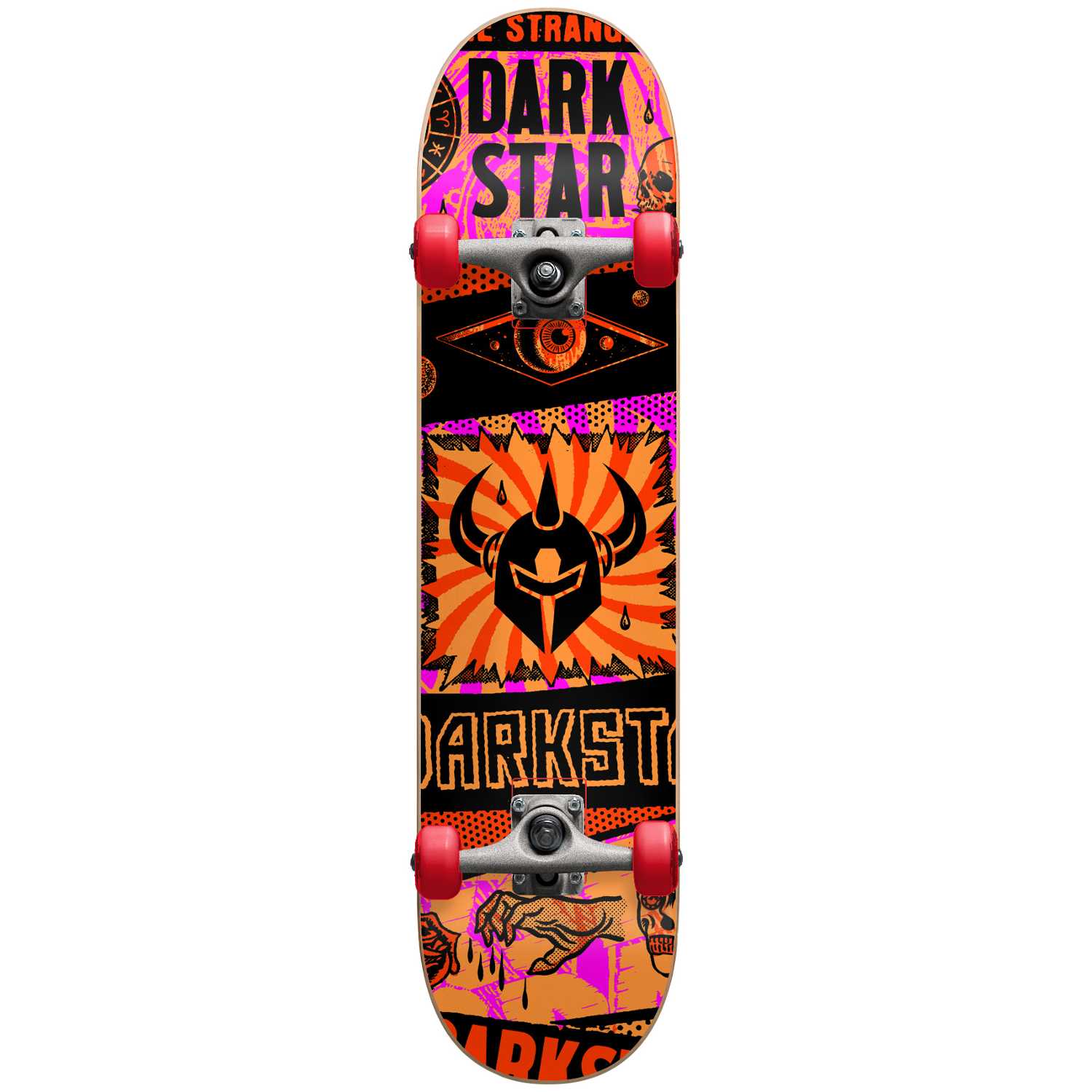 DARKSTAR Collapse FP W/Stocing Complete Skateboard 7.875" - Orange