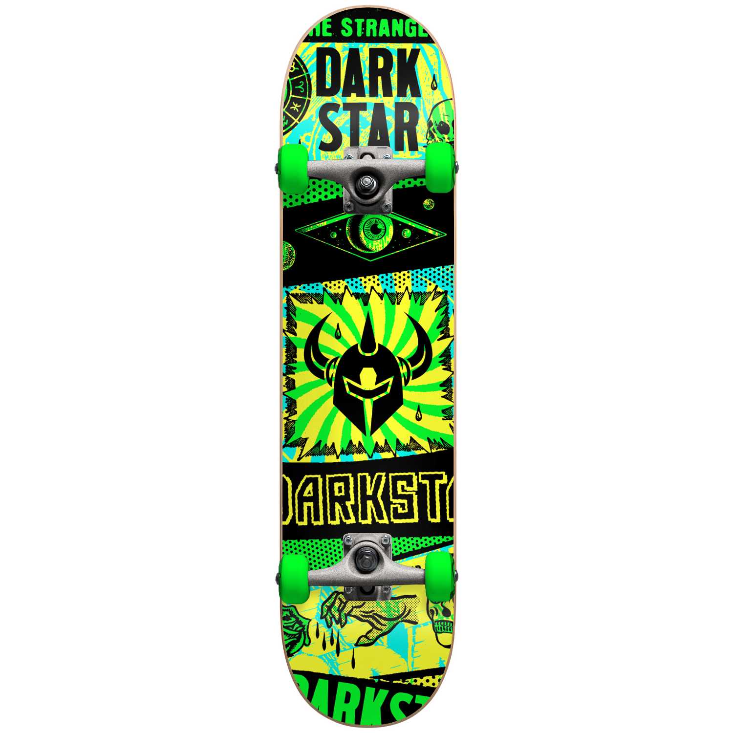 DARKSTAR Collapse Yth W/Stocking FP Complete Skateboard 7.375" - Πράσινο