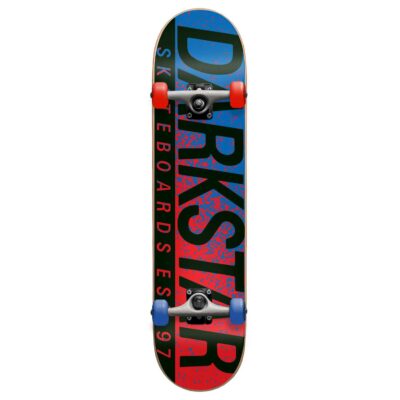 DARKSTAR Wordmark FP Complete Skateboard 8" - Red/Blue