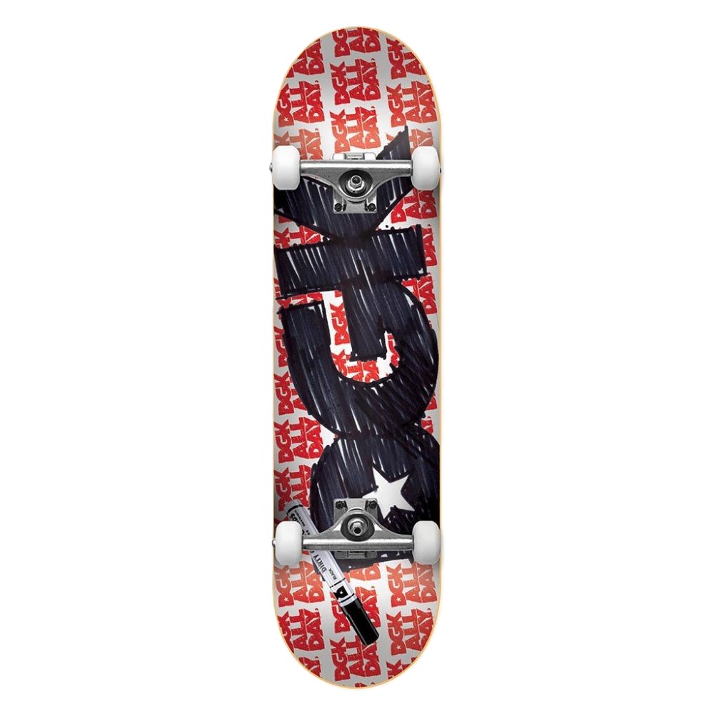 DGK Scribble Τροχοσανίδα - Κόκκινο/Μαύρο