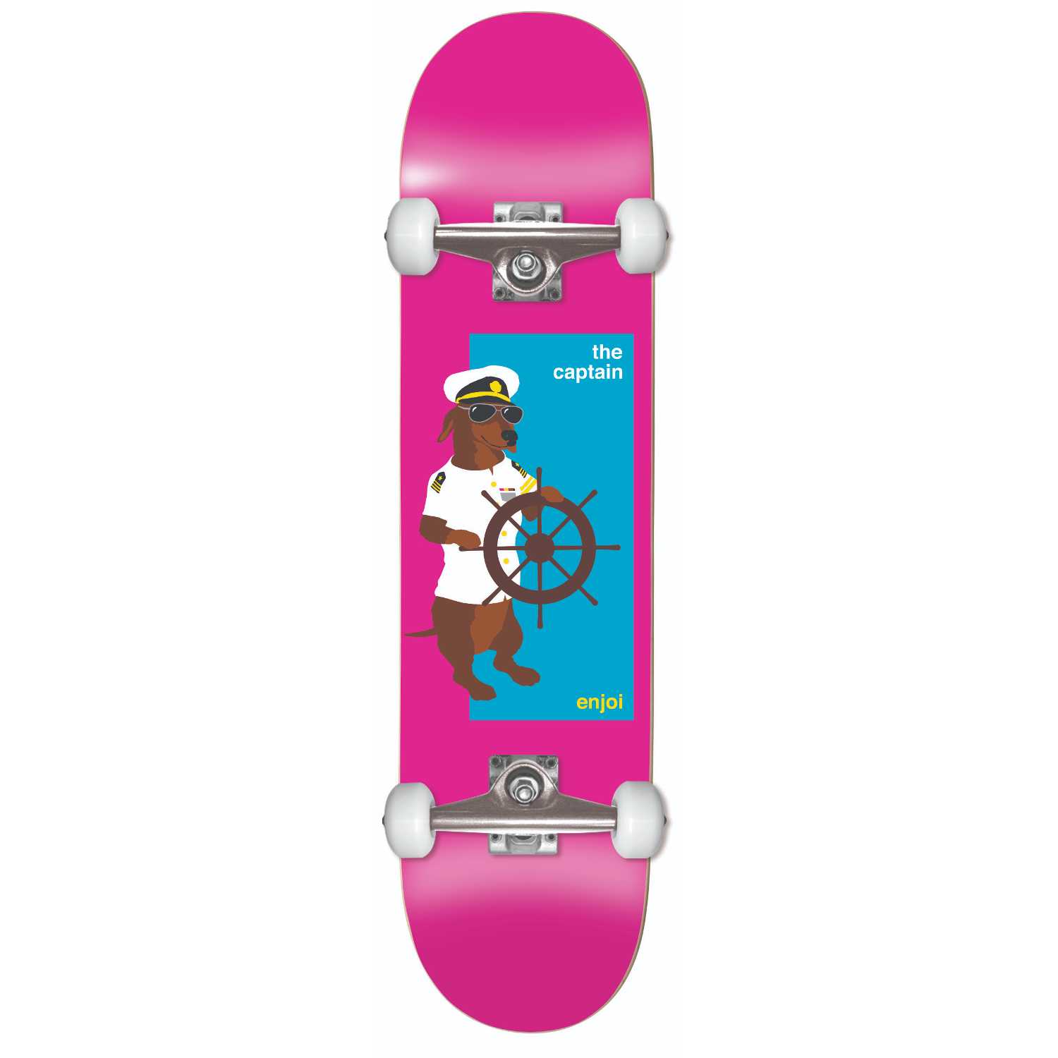 ENJOI The Captain Yth FP Complete Skateboard 7.25" - Ροζ