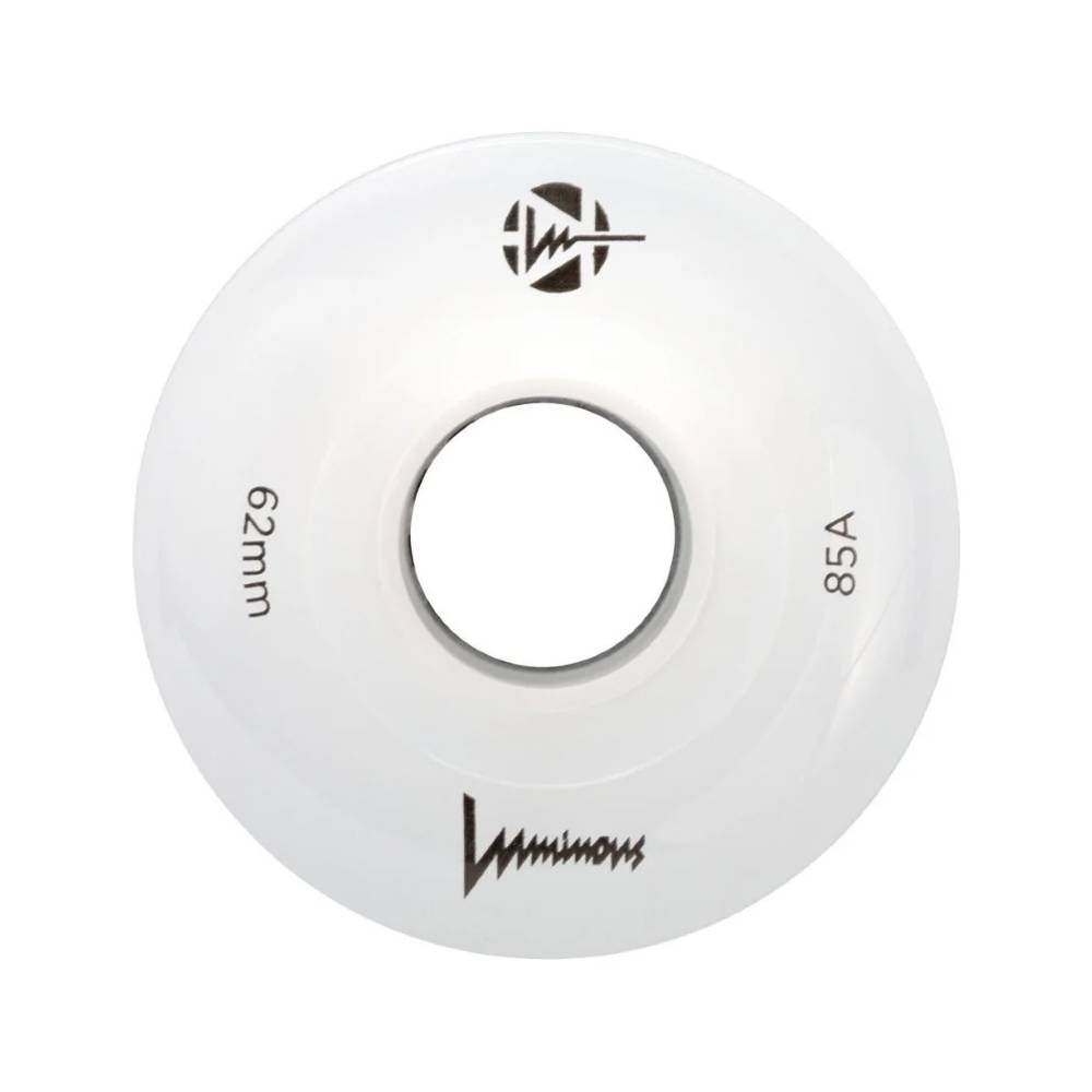 LUMINOUS Ροδάκια Led Quads White Slim Hub 62χιλ./85A - Λευκό