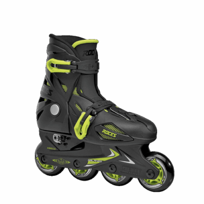 ROCES Orlando III Αυξομειούμενα Inline Πατίνια - Μαύρο/Lime