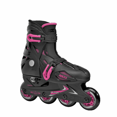 ROCES Orlando III Αυξομειούμενα Inline Πατίνια - Μαύρο/Ροζ