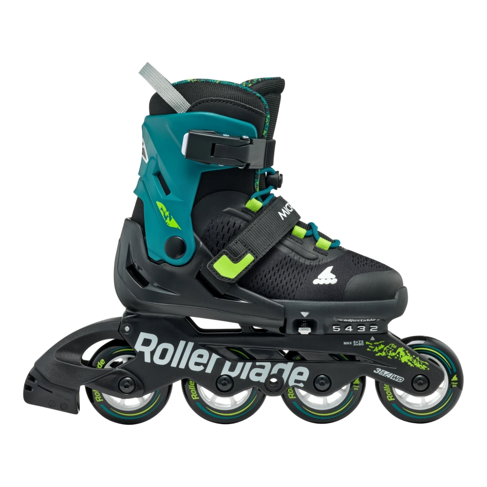 ROLLERBLADE Microblade XT Αυξομειούμενα Πατίνια - Μαύρο/Πετρόλ Πράσινο