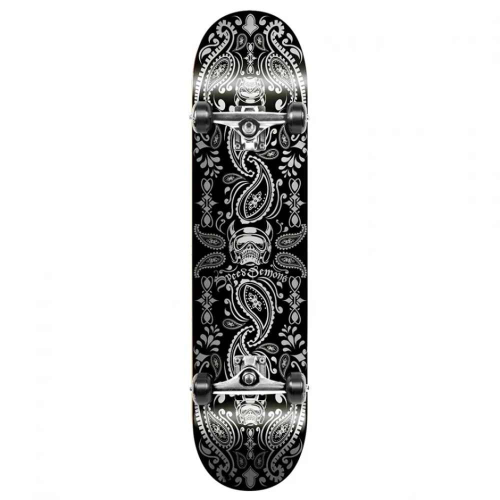 SPEED DEMONS Bandana Complete Τροχοσανίδα 8" - Μαύρο/Μαύρο