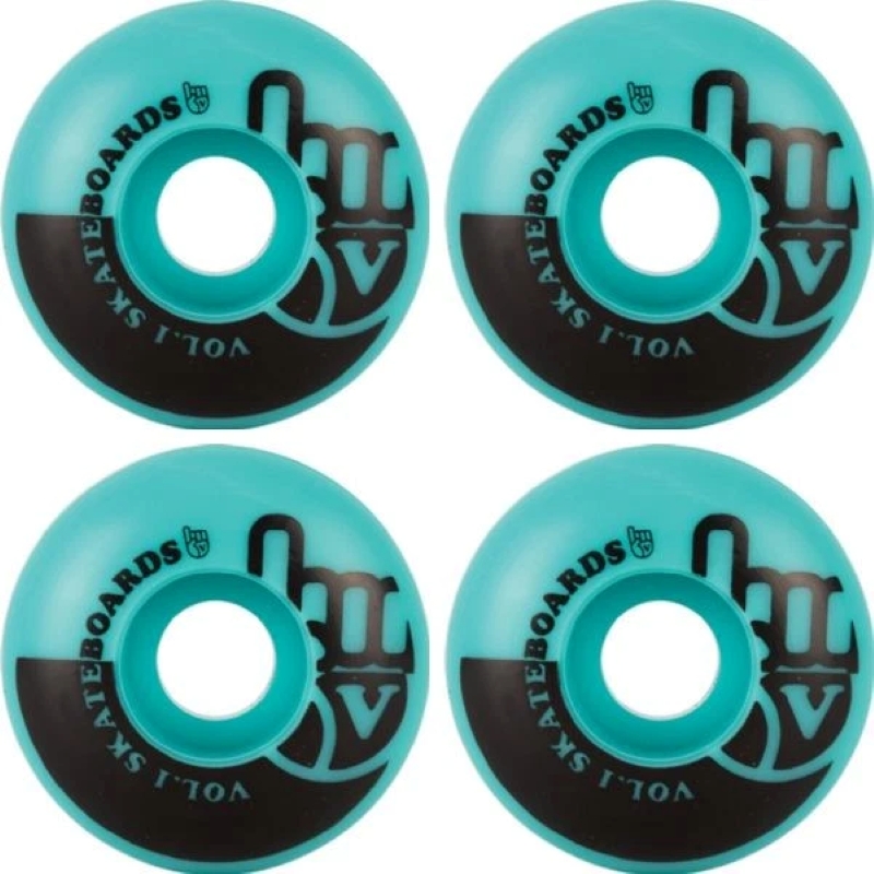 VOL.1 Ροδάκια Skateboard - Γαλάζιο/Μαύρο