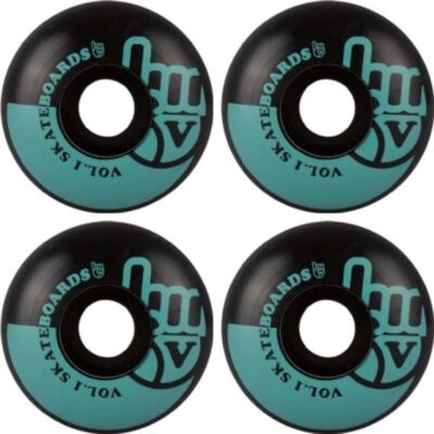 VOL.1 Ροδάκια Skateboard - Μαύρο/Γαλάζιο
