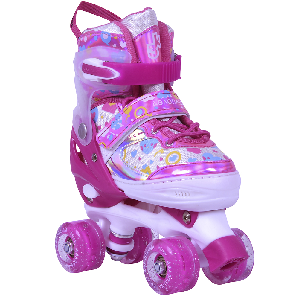 3K Αυξομειούμενα Roller Skates - Φούξια - Image 2