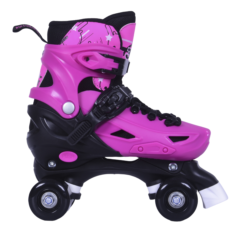 ΑΘΛΟΠΑΙΔΙΑ 10306 Αυξομειούμενα Πατίνια/Roller Skates 2 σε 1 - Ροζ - Image 2