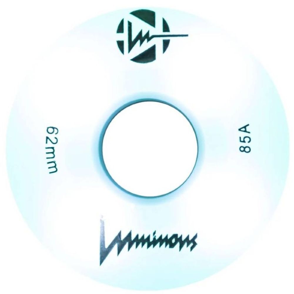 LUMINOUS Ροδάκια Led Quads 62χιλ./85A - Λευκό Glow - Image 2
