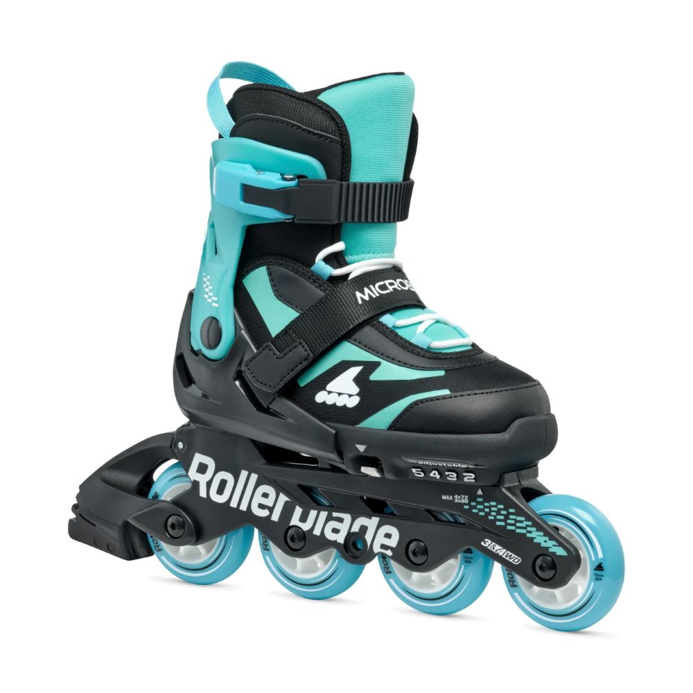 ROLLERBLADE Microblade Αυξομειούμενα Πατίνια - Μαύρο/Γαλάζιο - Image 2